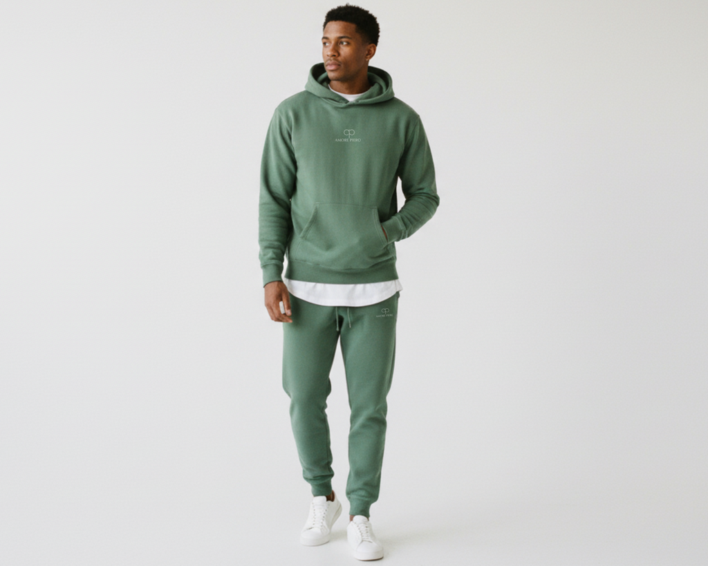 Amore Piero men pigment-dyed sweatpants