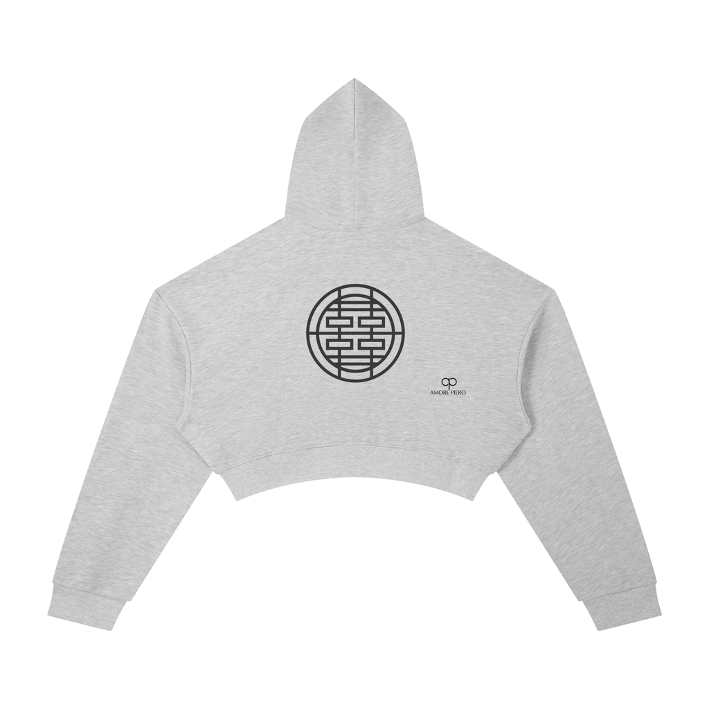 Amore Oversized Cropped Hoodie