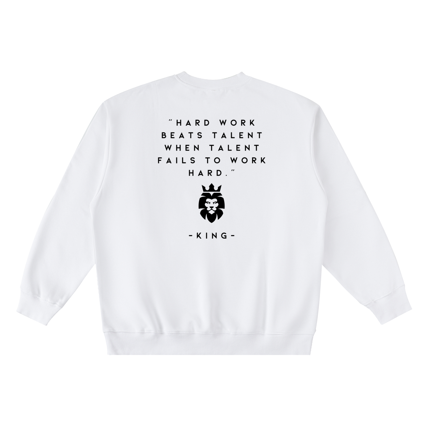 Ambition Oversized Crewneck Taped Sweatshirt Dark Logo 23.6