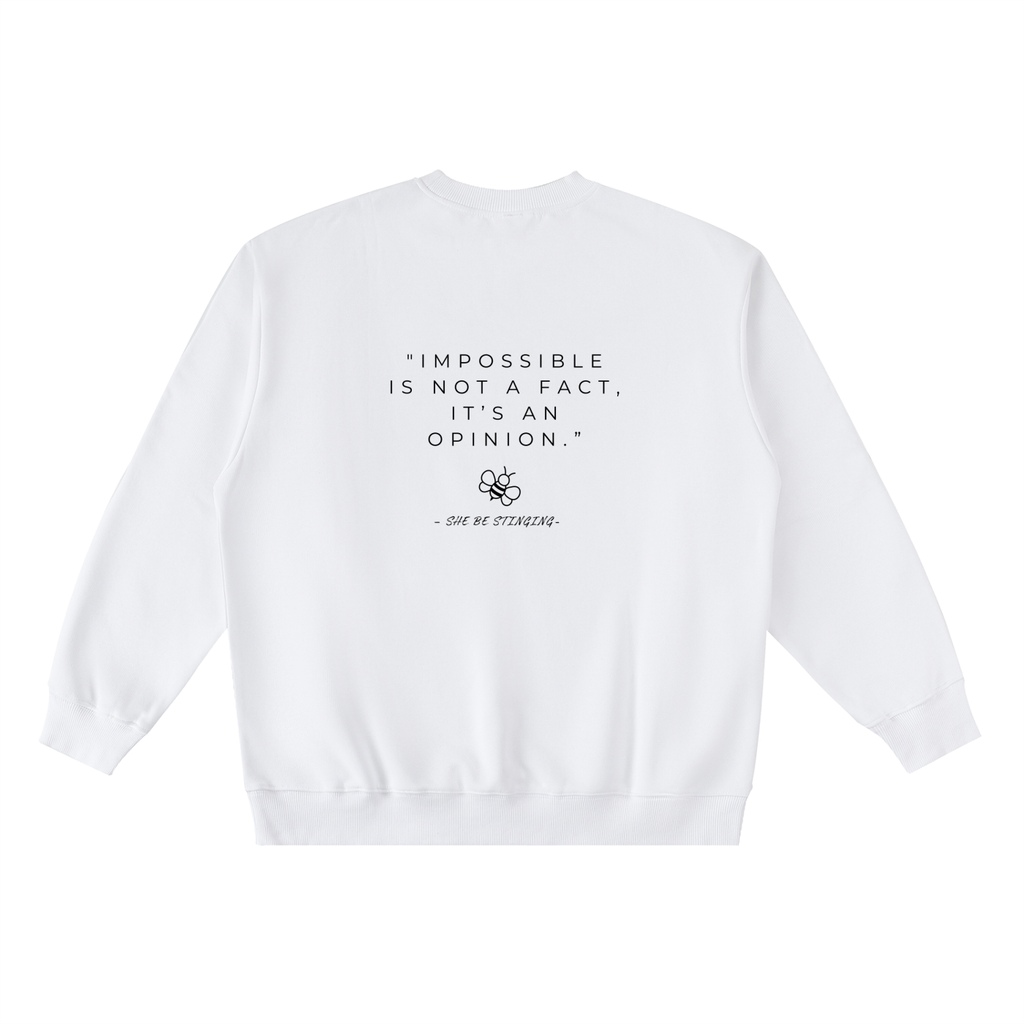 Oversized Crewneck Taped Sweatshirt
