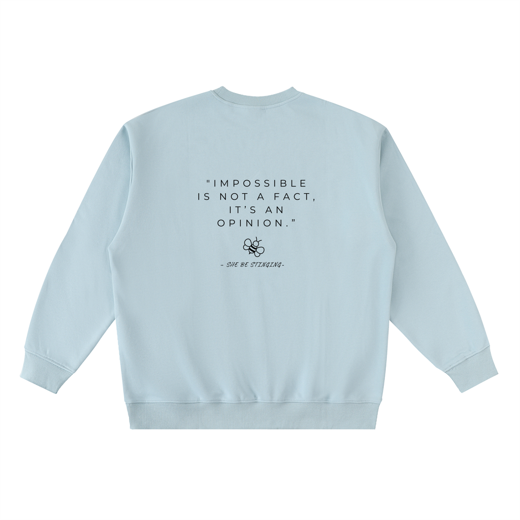 Oversized Crewneck Taped Sweatshirt